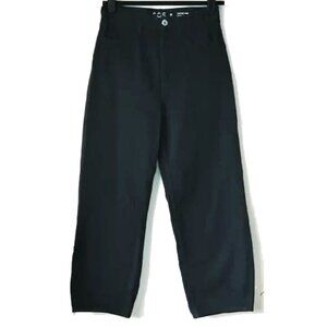 COS Cotton Curved Leg High Waist Ankle Length Jeans 25 Black